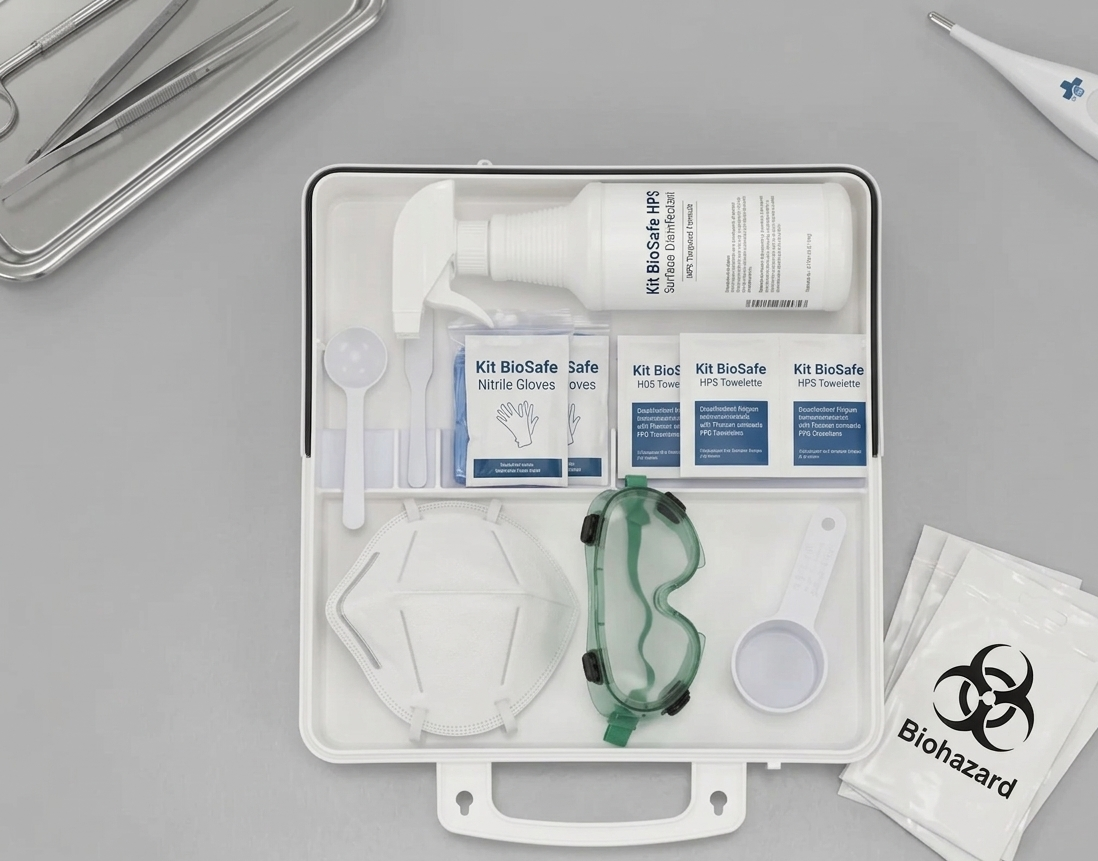 Kit BioSafe HPS — Kit Décontamination  Hantavirus 17 pièces | Livraison J+1